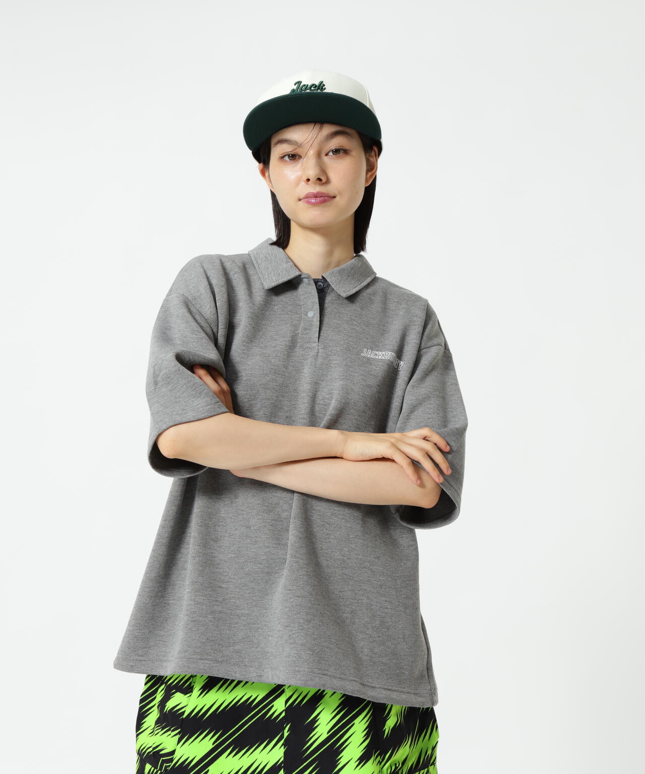 T/Rダンボール五分袖ポロシャツ