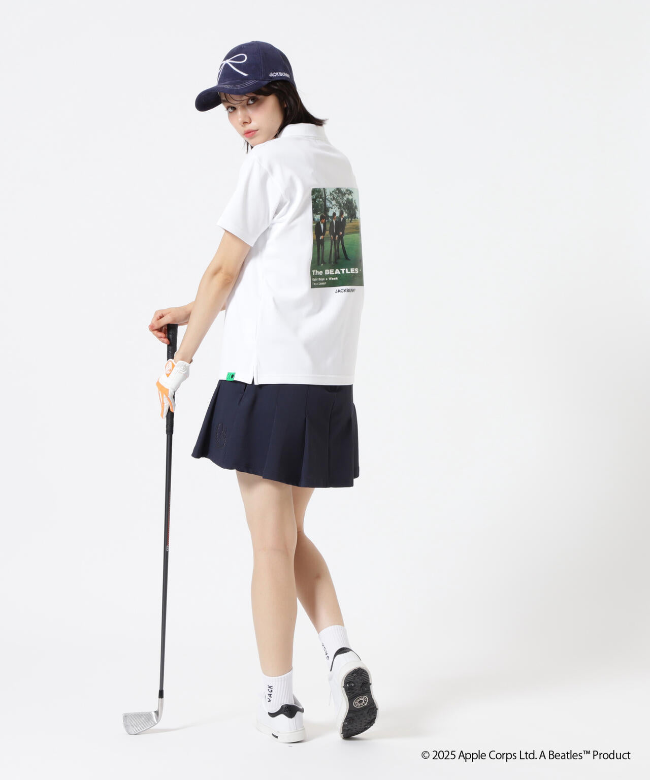 【The BEATLES ×Jack Bunny!!】メッシュ天竺 半袖ポロシャツ