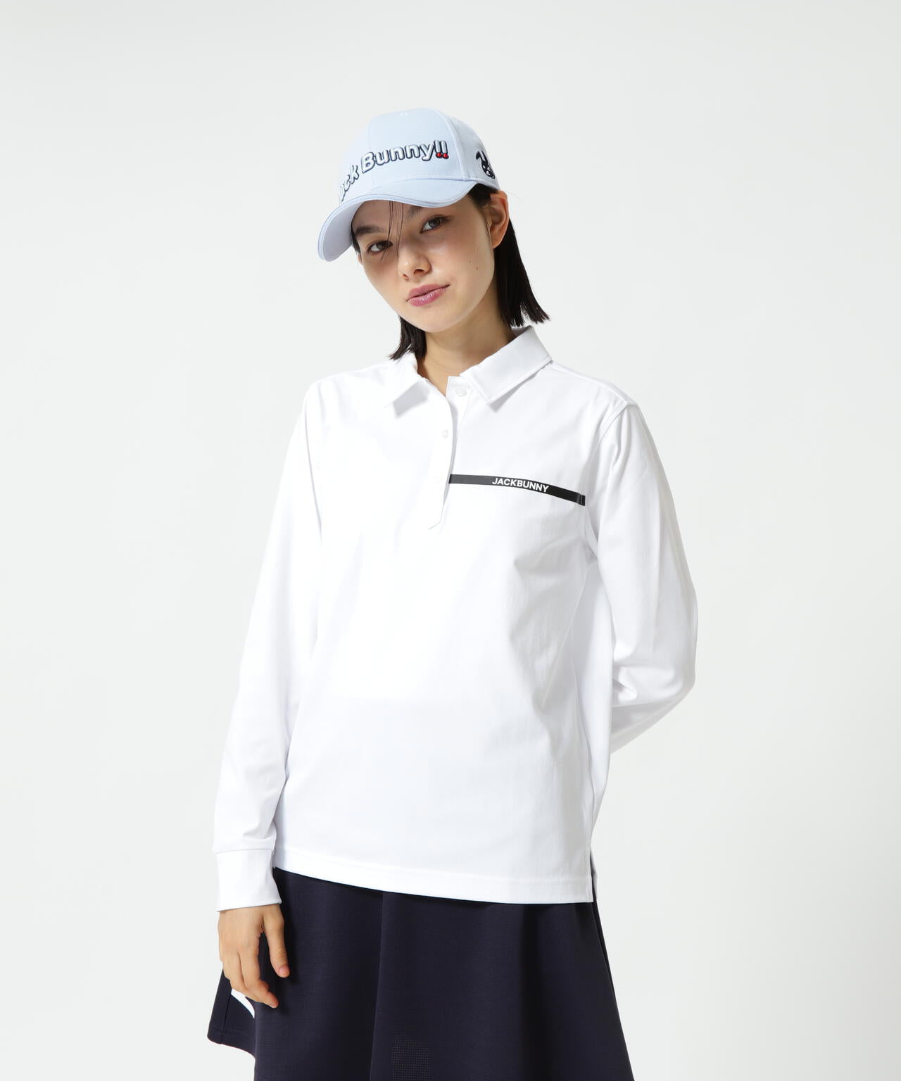 23Gスムース長袖ポロシャツ