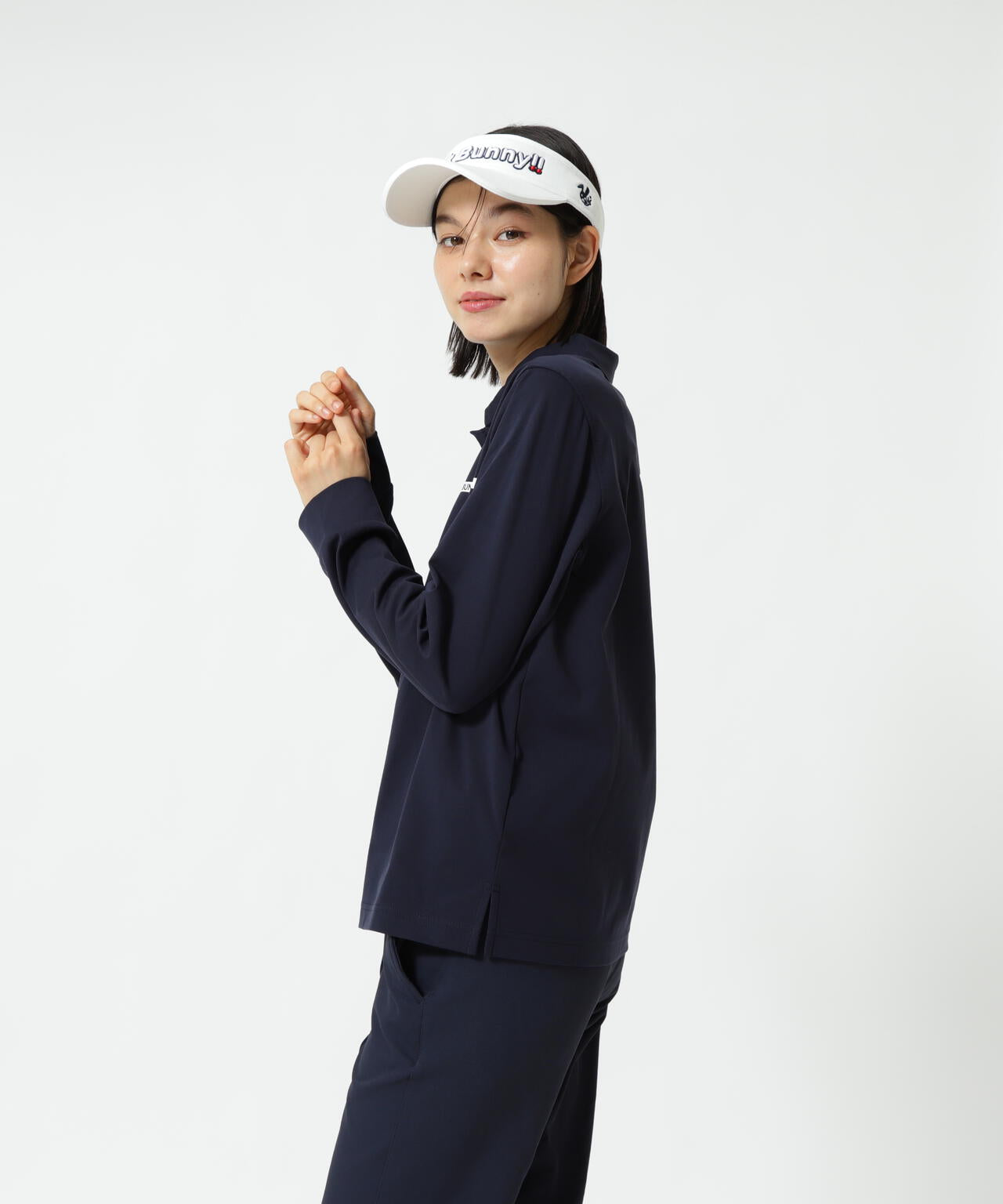 23Gスムース長袖ポロシャツ