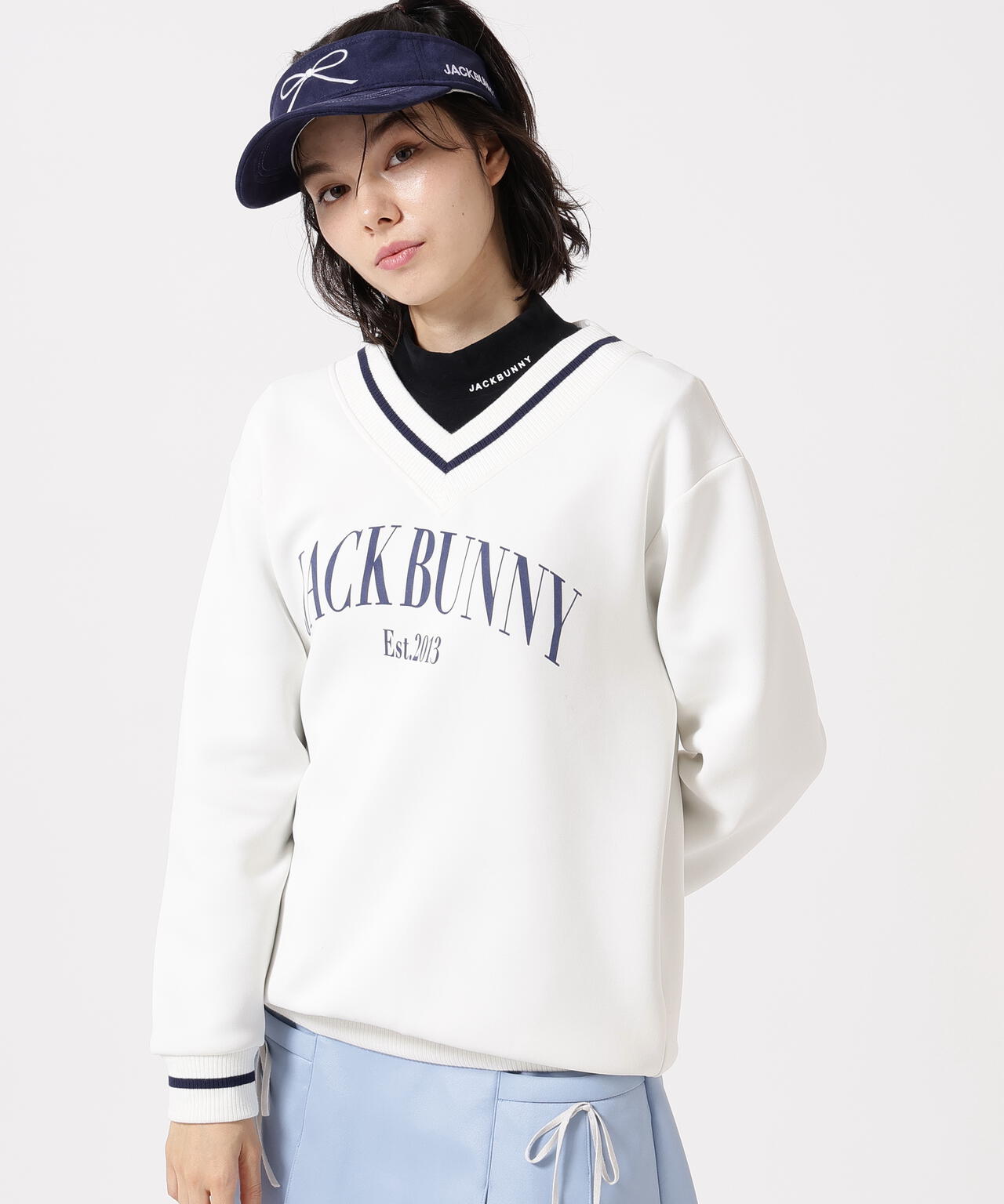 PEダンボール天竺 長袖Vネックスウェット | Jack Bunny!!（ジャック