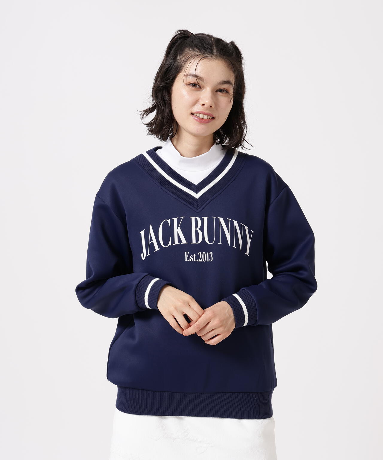 美品 ジャックバニー 天竺 セーター ネイビー サイズ4 美品 ジャックバニー 天竺 セーター ネイビー サイズ4 - メルカリ