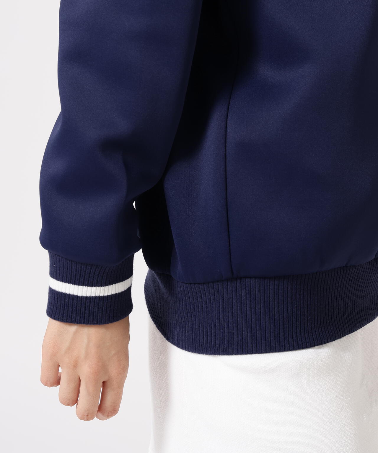 PEダンボール天竺 長袖Vネックスウェット