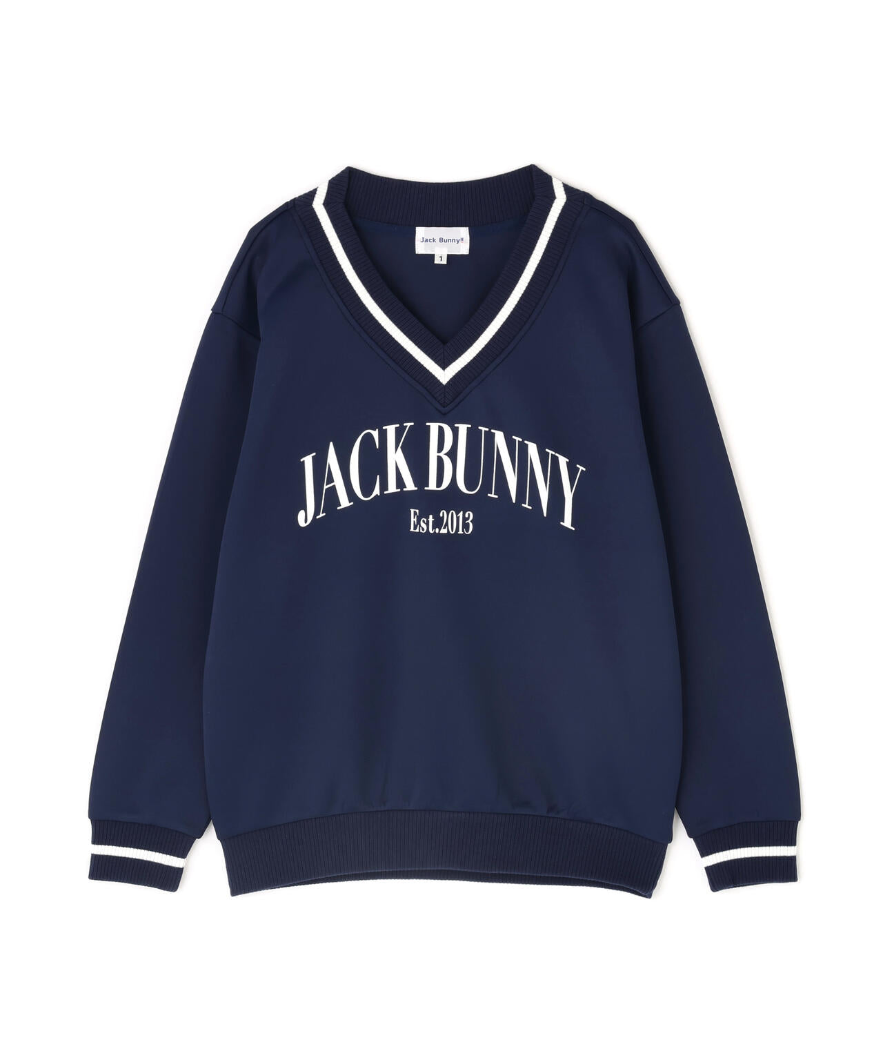 PEダンボール天竺 長袖Vネックスウェット | Jack Bunny