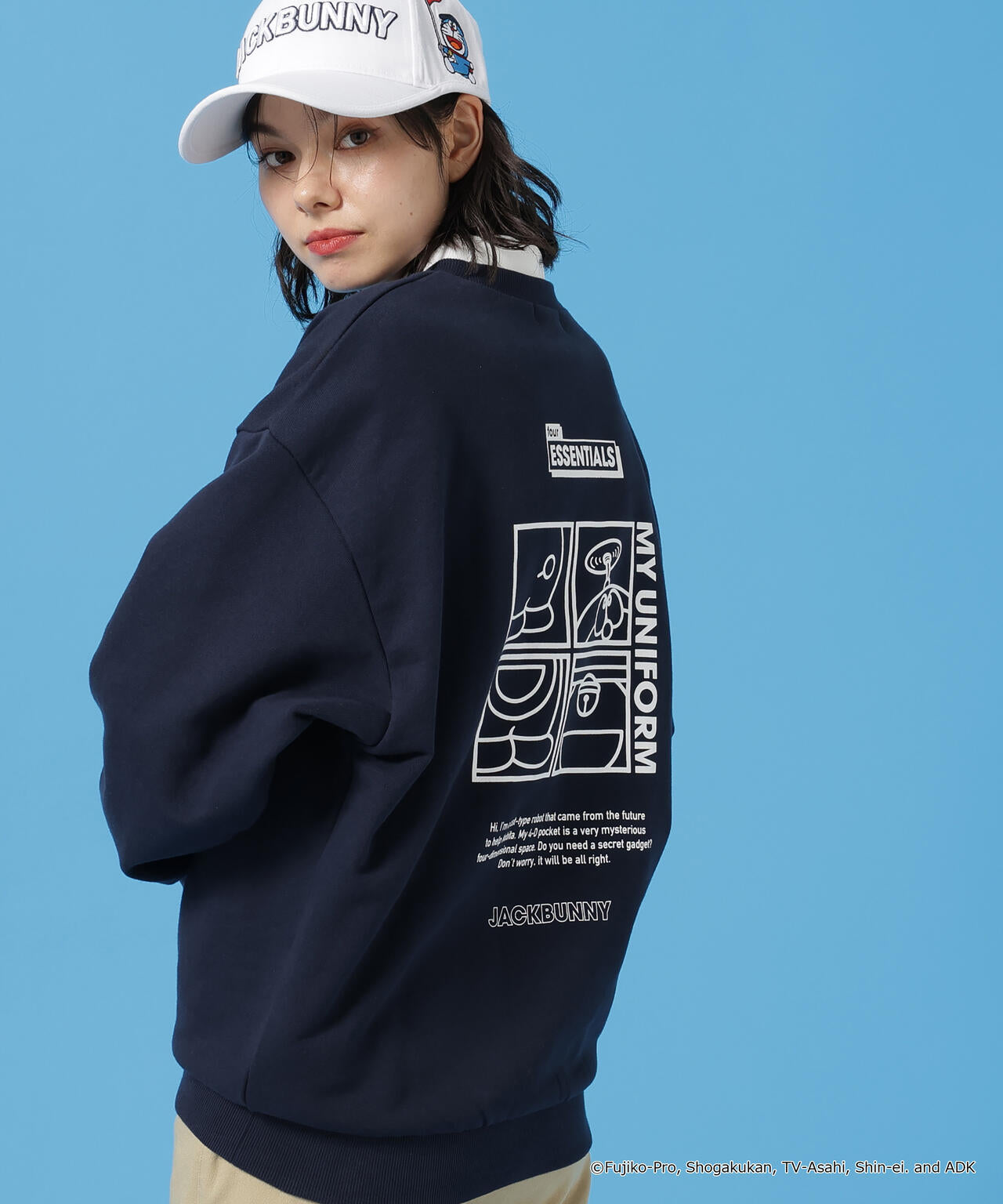 ドラえもん】T/C裏毛長袖クルーネックスウェットプルオーバー | Jack