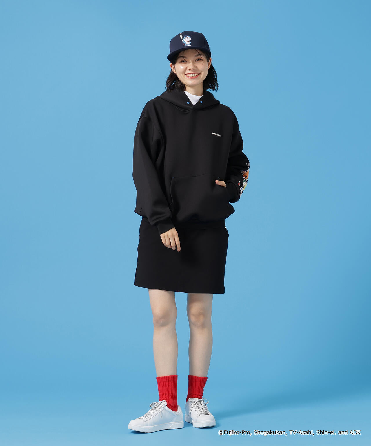 ドラえもん】【公式オンライン限定】集合アートフーディプルオーバー