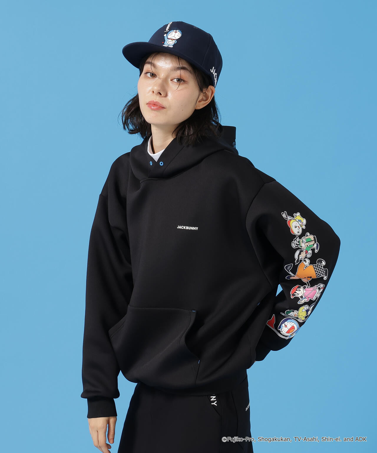 ポ*u様 新品■29,700円【ジャックバニー】ドラえもん　ブルゾン　ウェア 5 ドラえもん】【公式オンライン限定】集合アートフーディプルオーバー