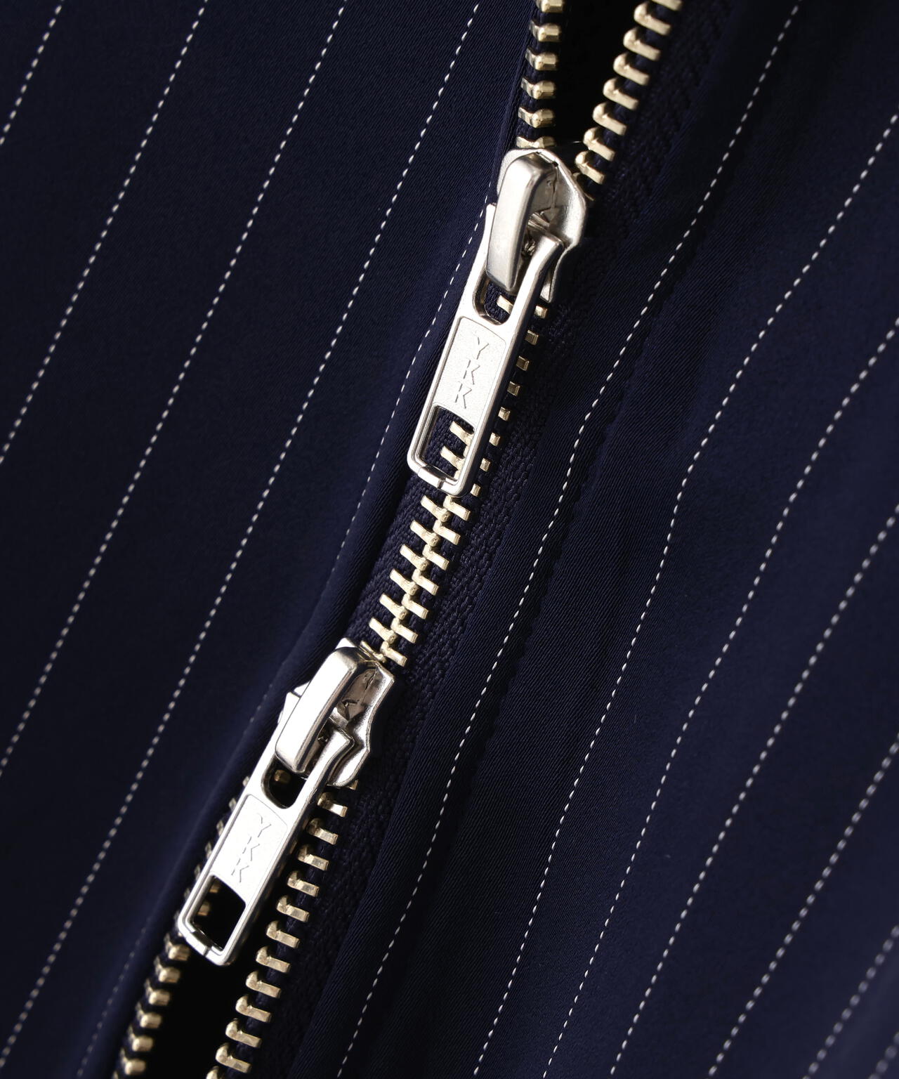 先染めストライプパーカー