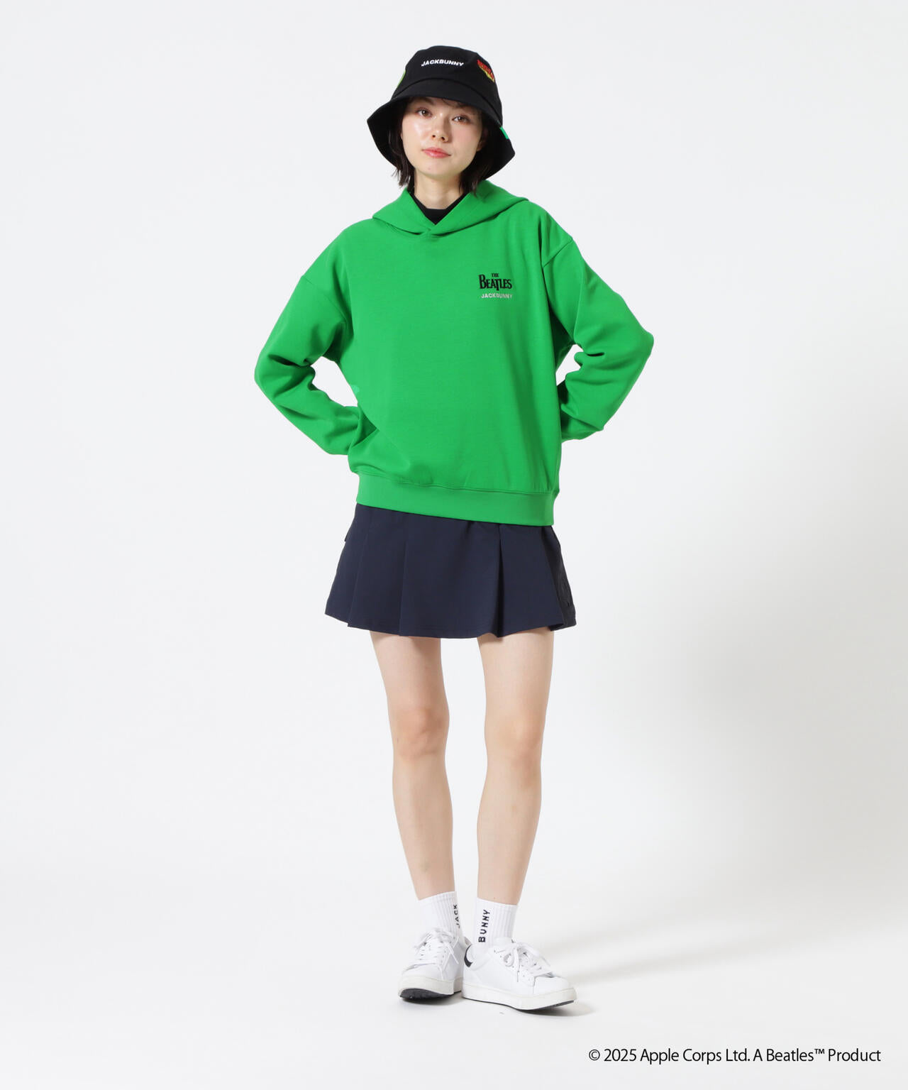 【The BEATLES ×Jack Bunny!!】T/Cダンボール長袖プルオーバーフーディ