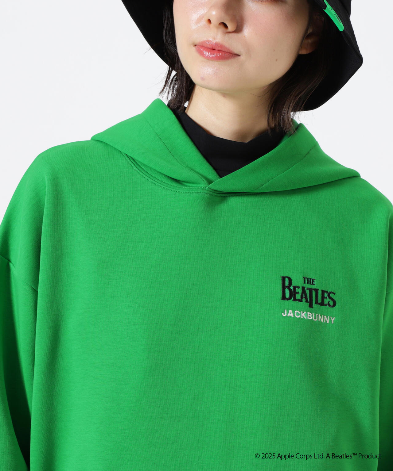 【The BEATLES ×Jack Bunny!!】T/Cダンボール長袖プルオーバーフーディ