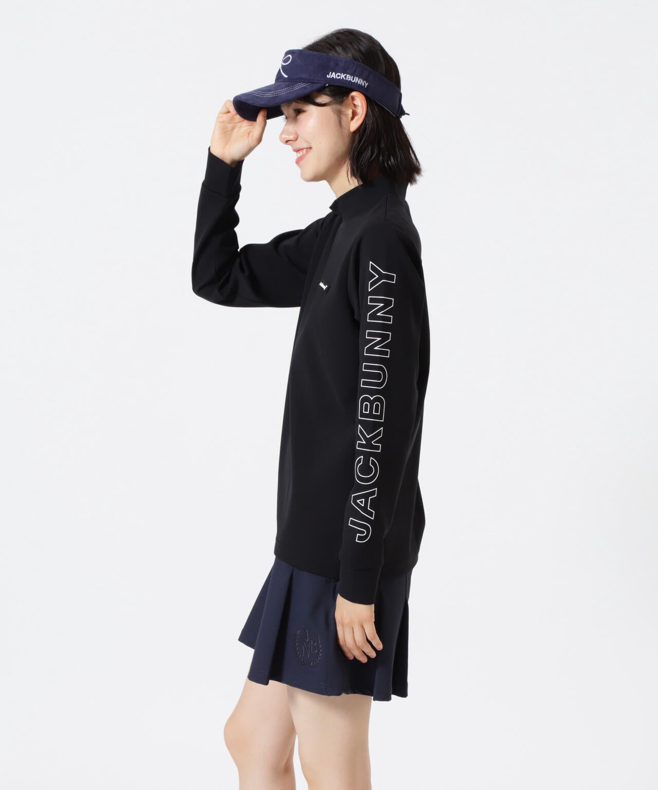 新品　ジャックバニー　ハイネックシャツ　インナー　長袖カットソー　ブラック　4 Jack Bunny!! 【PREMIUM SALE 30%OFF】Jack by PEARLY GATES