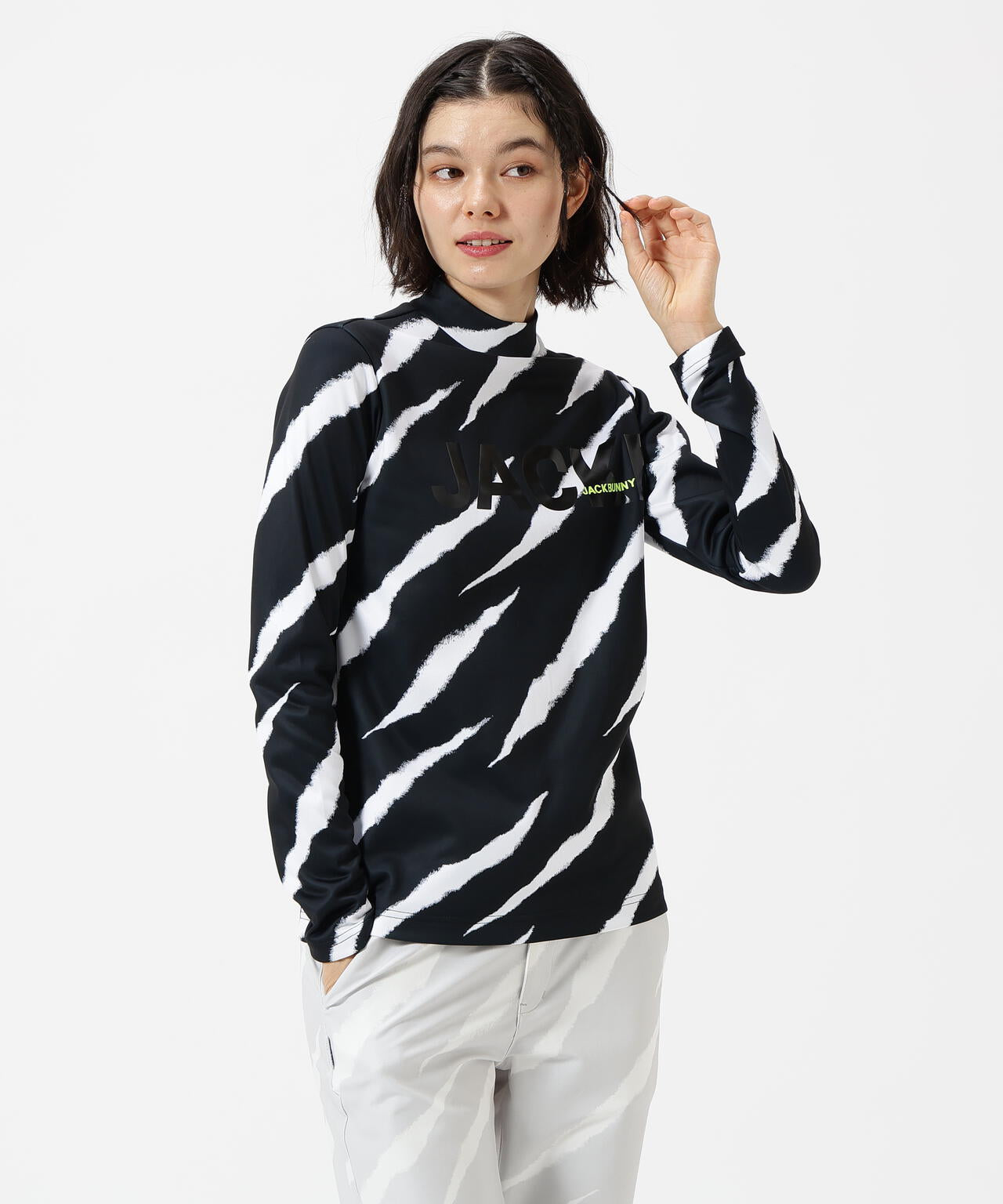 KARUISHI長袖モックネックカットソー | Jack Bunny!!（ジャックバニー