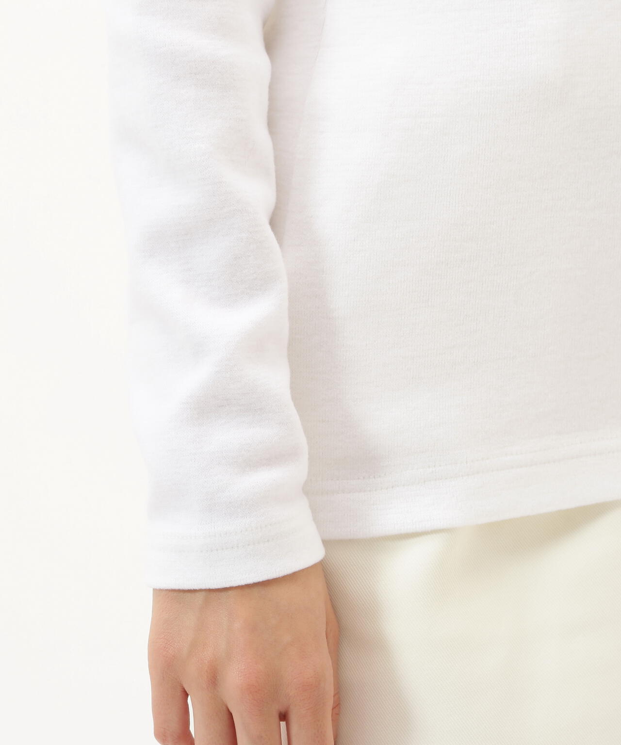 A/R天竺長袖モックネックカットソー