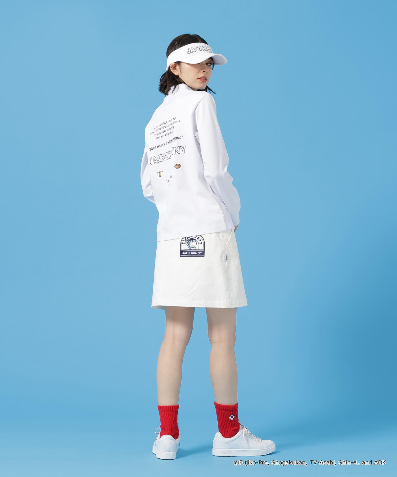 JACK BUNNY 【ドラえもん】裏起毛天竺　長袖モックネックカットソー ドラえもん】PE天竺長袖モックネックカットソー | Jack Bunny