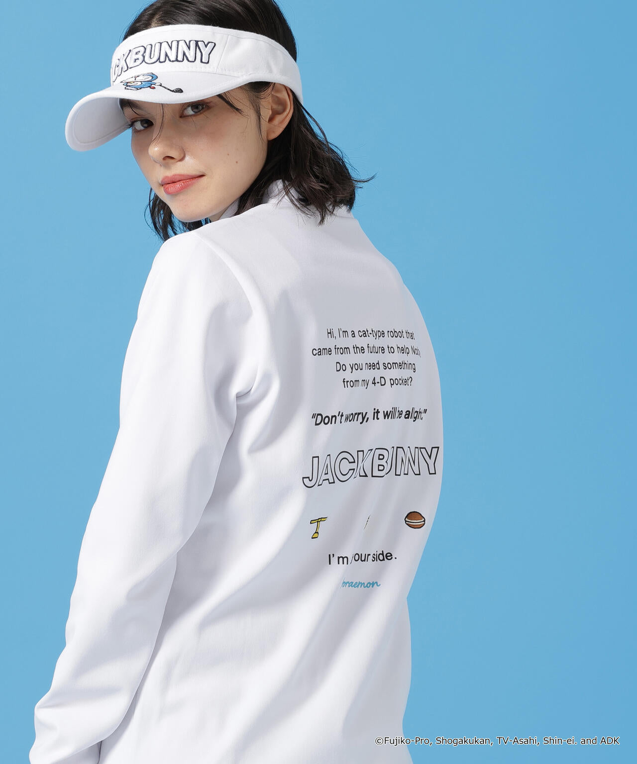 ドラえもん】PE天竺長袖モックネックカットソー | Jack Bunny