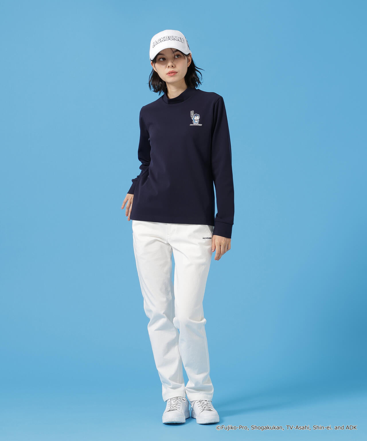 ドラえもん】PE天竺長袖モックネックカットソー | Jack Bunny