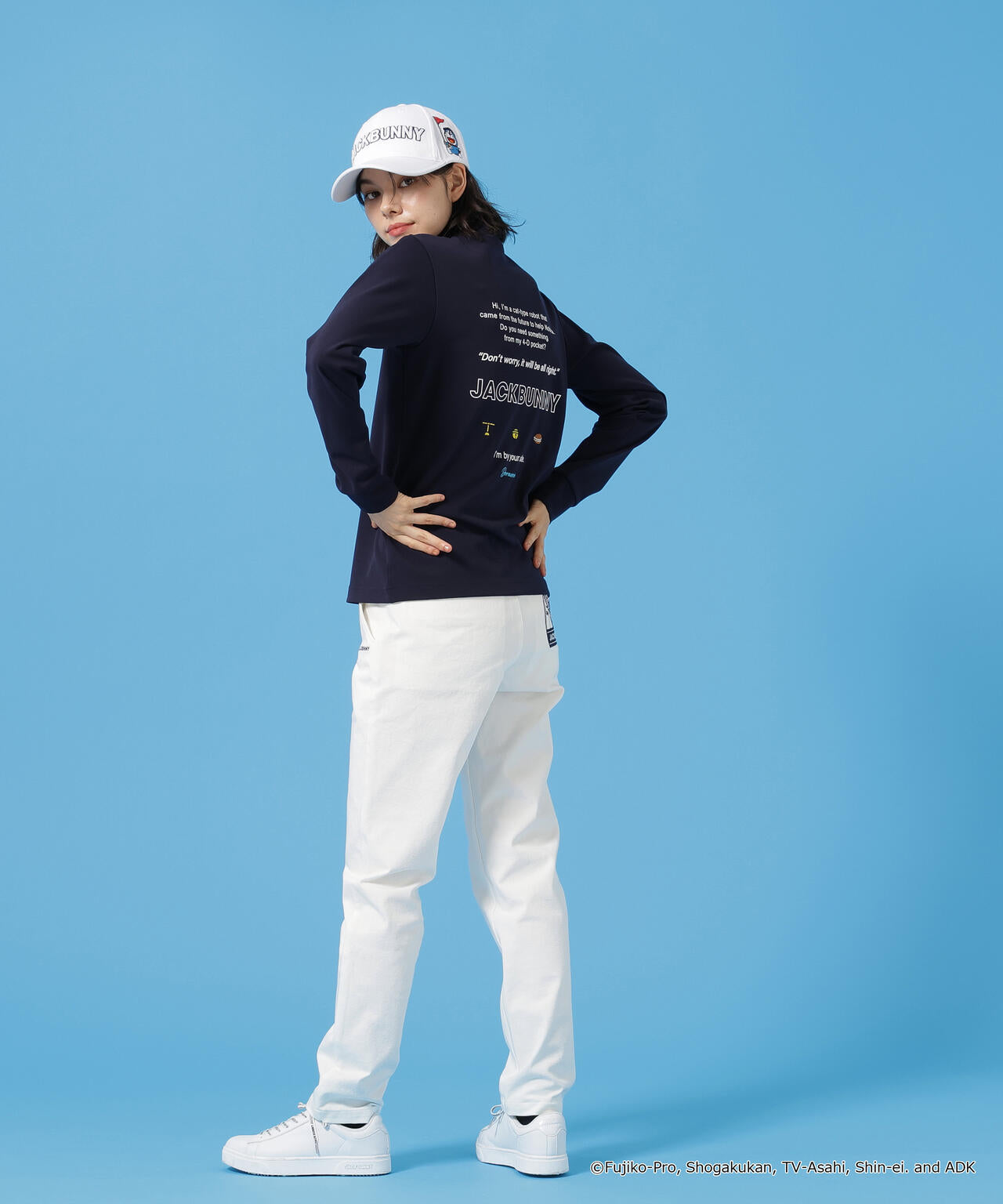 ドラえもん】PE天竺長袖モックネックカットソー | Jack Bunny