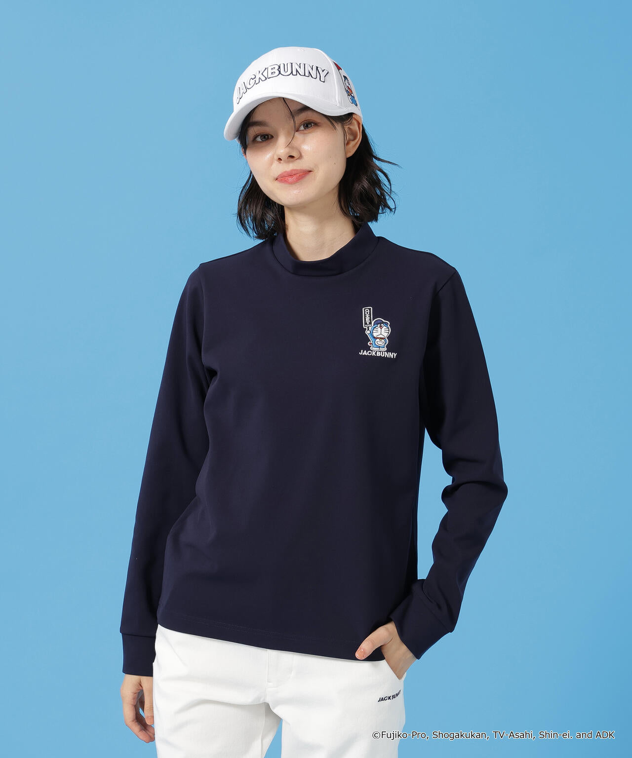 ドラえもん】PE天竺長袖モックネックカットソー | Jack Bunny