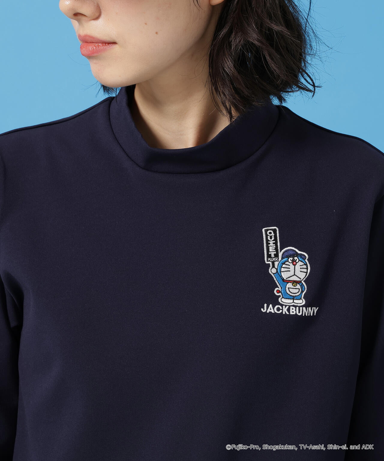 ドラえもん】PE天竺長袖モックネックカットソー | Jack Bunny