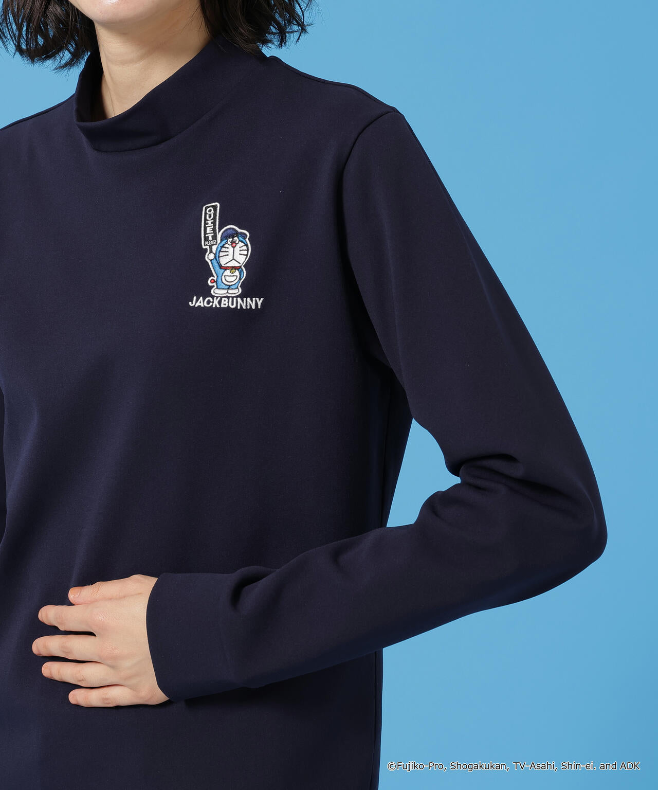 ドラえもん】PE天竺長袖モックネックカットソー | Jack Bunny