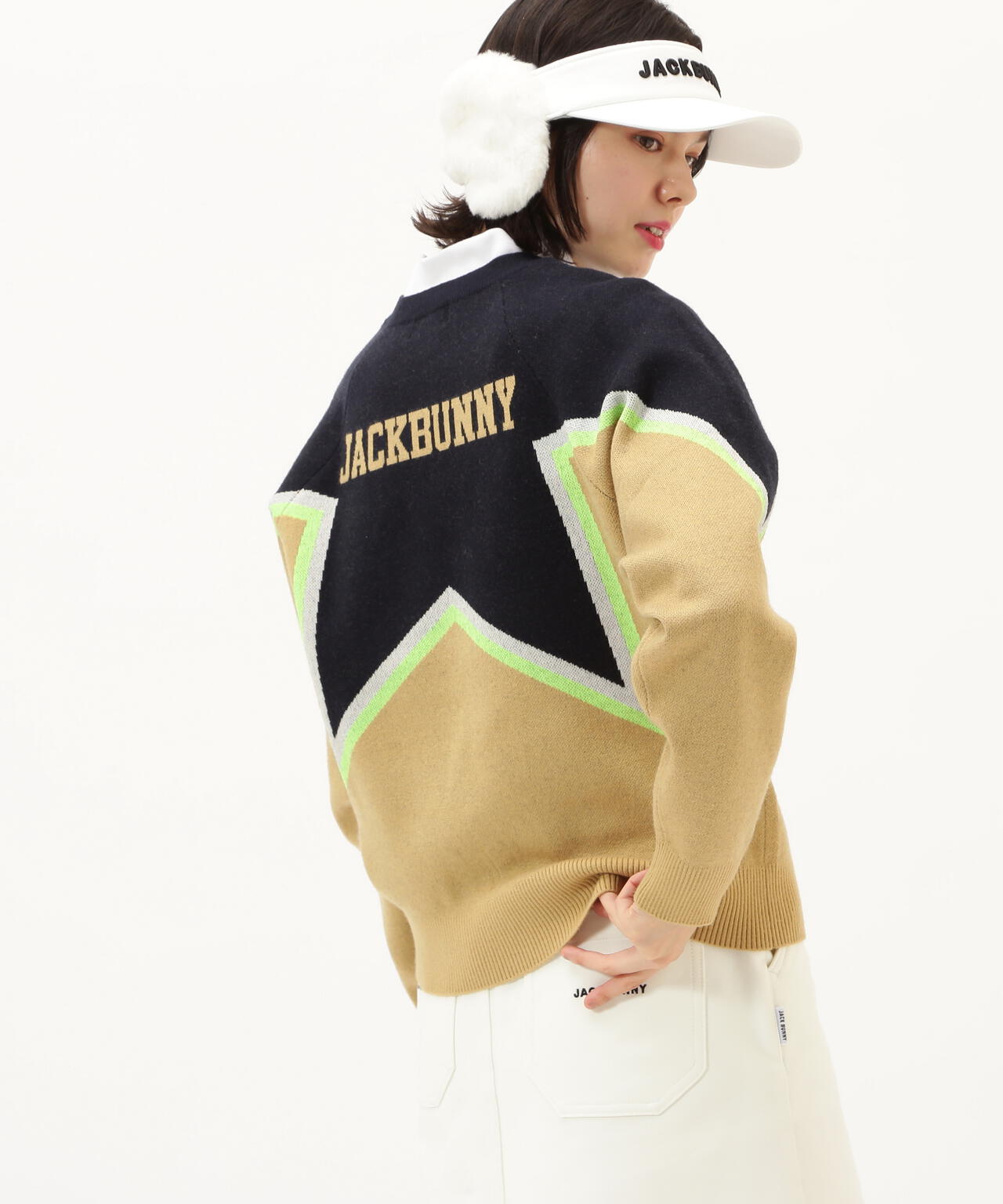 12Gダブルジャガード クルーネックニットプルオーバー | Jack Bunny