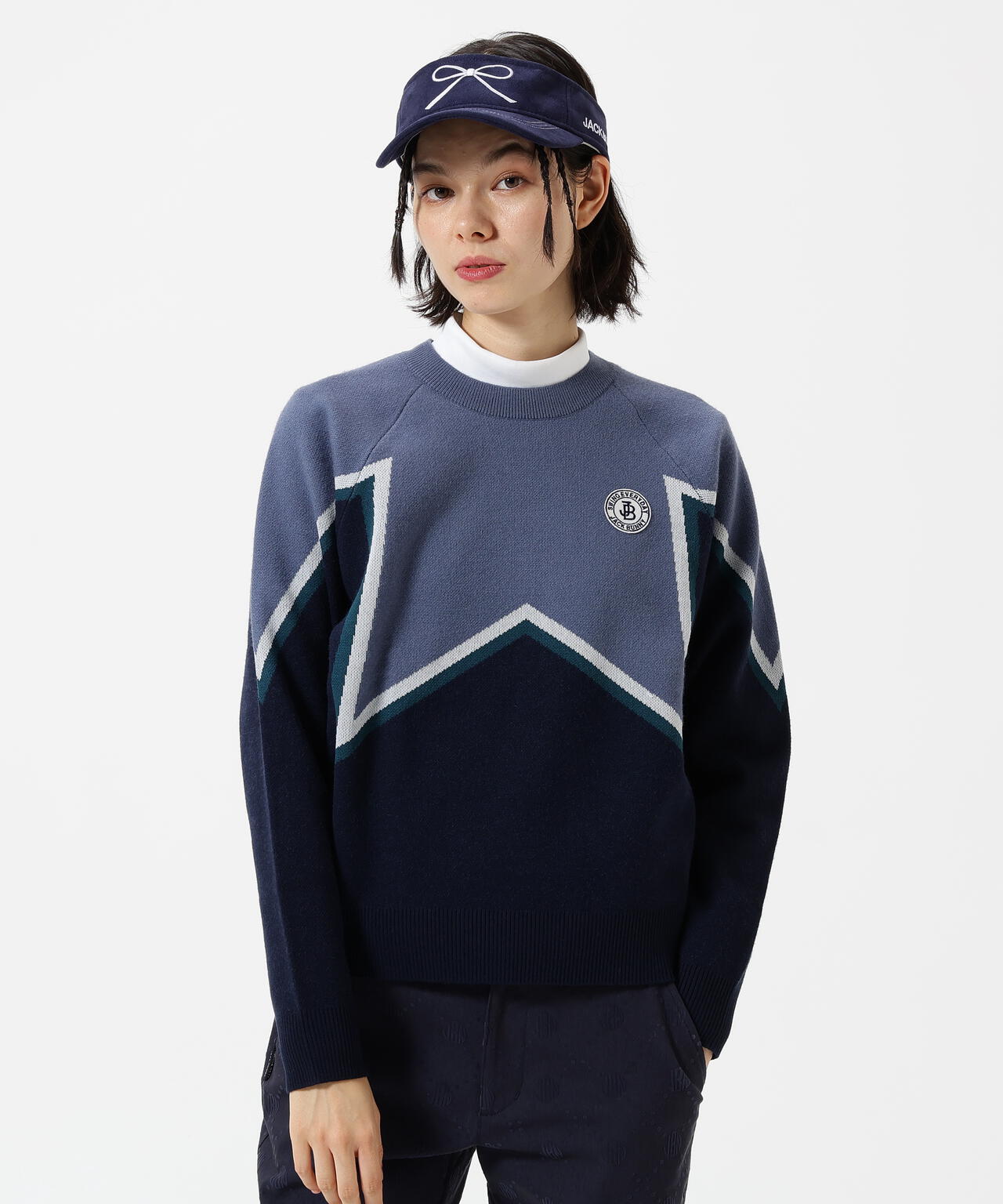 12Gダブルジャガード クルーネックニットプルオーバー | Jack