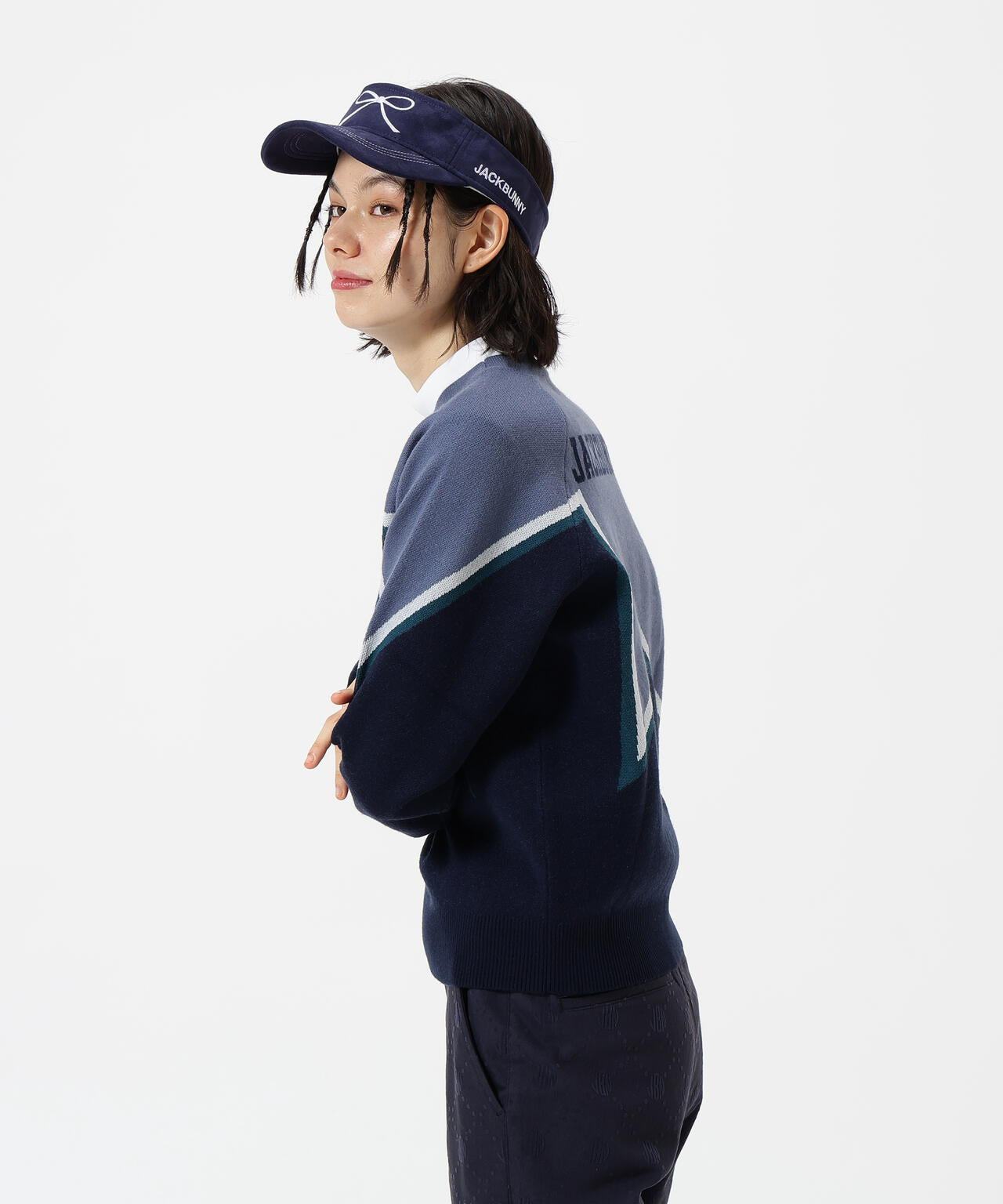 12Gダブルジャガード クルーネックニットプルオーバー | Jack