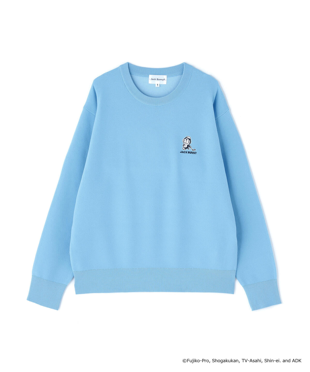 【ドラえもん】ダブルジャガードクルーネックニットプルオーバー