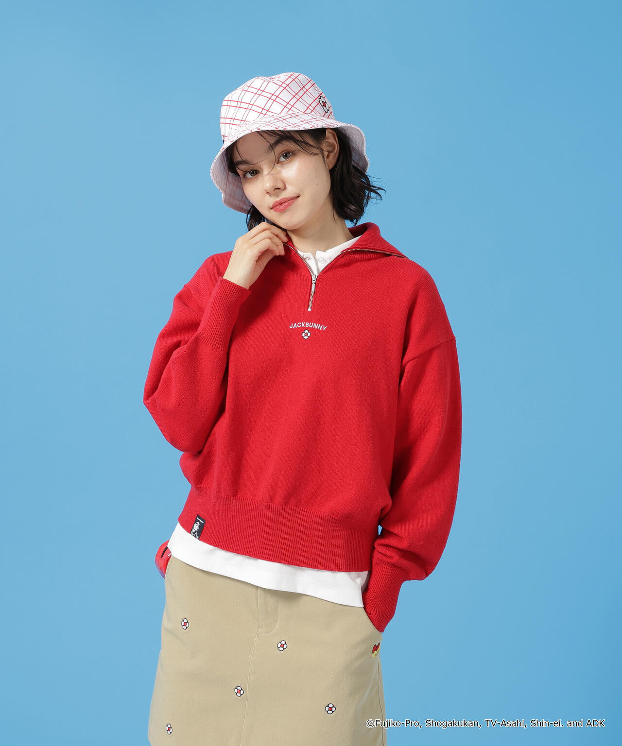 極美品　近年モデル　ジャックバニー フェイクファー　ジャケット　オレンジ 11月22日（金）AM11：00 より ゴルフアパレル Jack Bunny