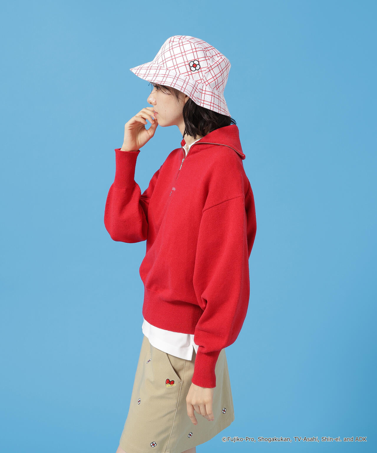 JACK BUNNY ジャックバニー ハーフジップニットセーター Jack Bunny!! JACK BUNNY ジャックバニー ハーフジップ ニット