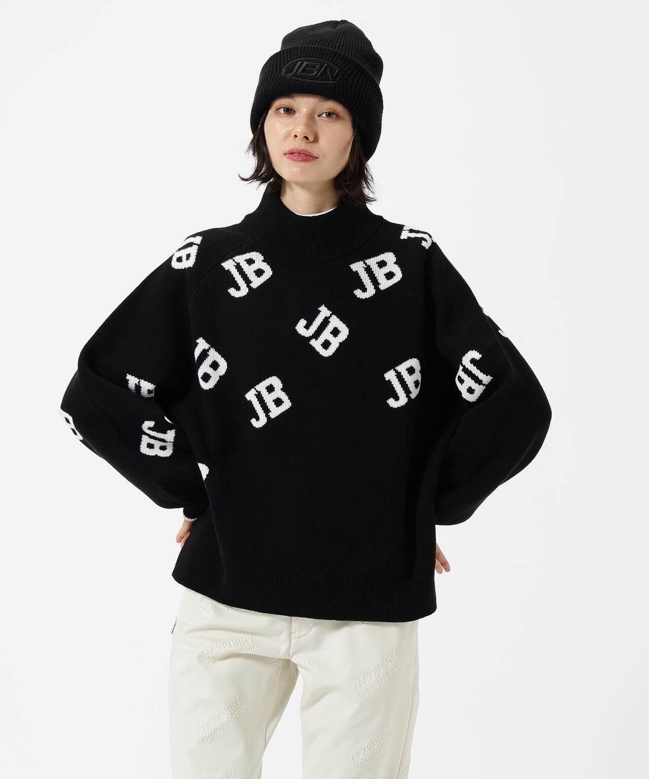 カジュアルモックネックニットプルオーバー | Jack Bunny!!（ジャック