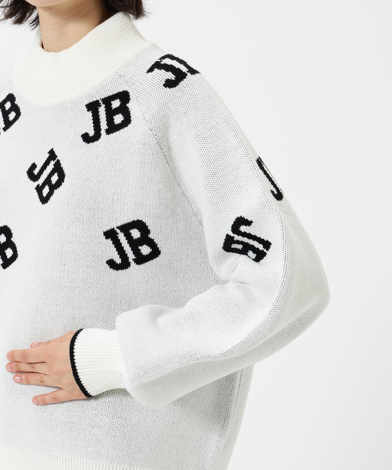 カジュアルモックネックニットプルオーバー | Jack Bunny!!(ジャック カジュアルモックネックニットプルオーバー | Jack Bunny!!(ジャック