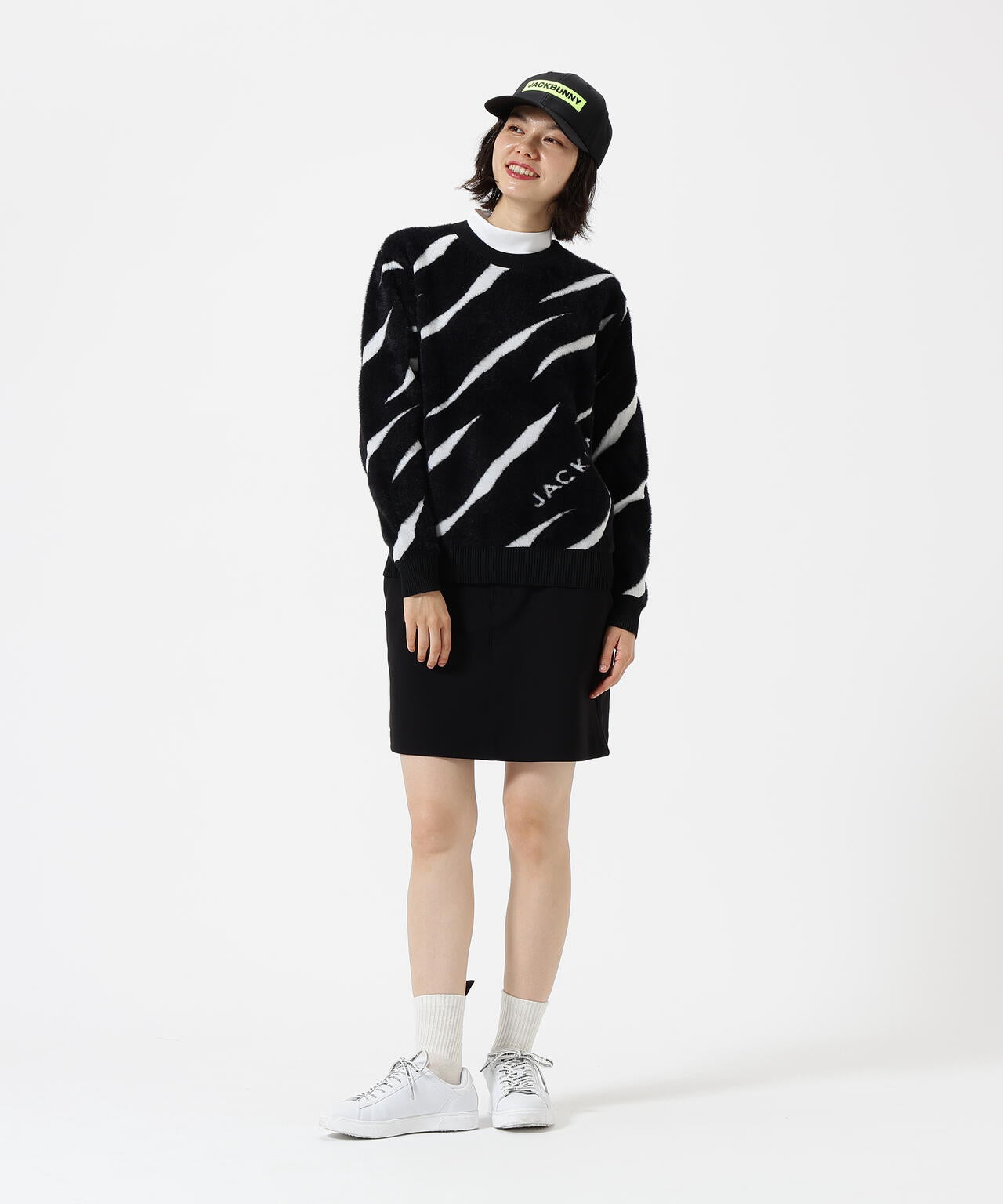 JACK BUNNY フード付きセーター サイズ0 ジャックバニー ジャックバニー ジャガードニットフーディプルオーバー 263