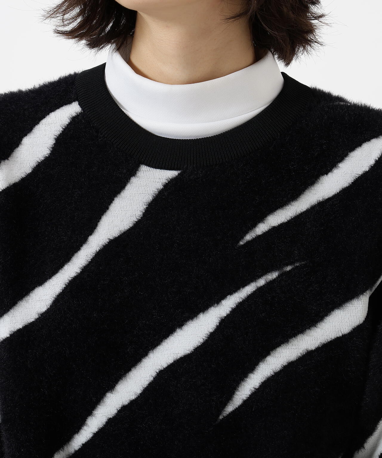 12Gダブルジャガードクルーネックニットプルオーバー | Jack