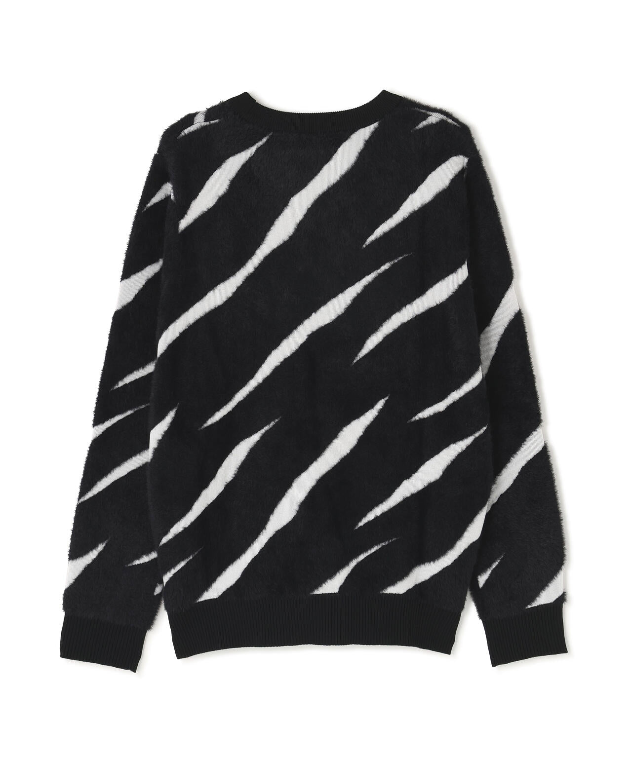 値下げ 新品タグ付き Jack Bunny!! ロゴクルーネックセーター 黒 5 12Gダブルジャガードクルーネックニットプルオーバー | Jack Bunny