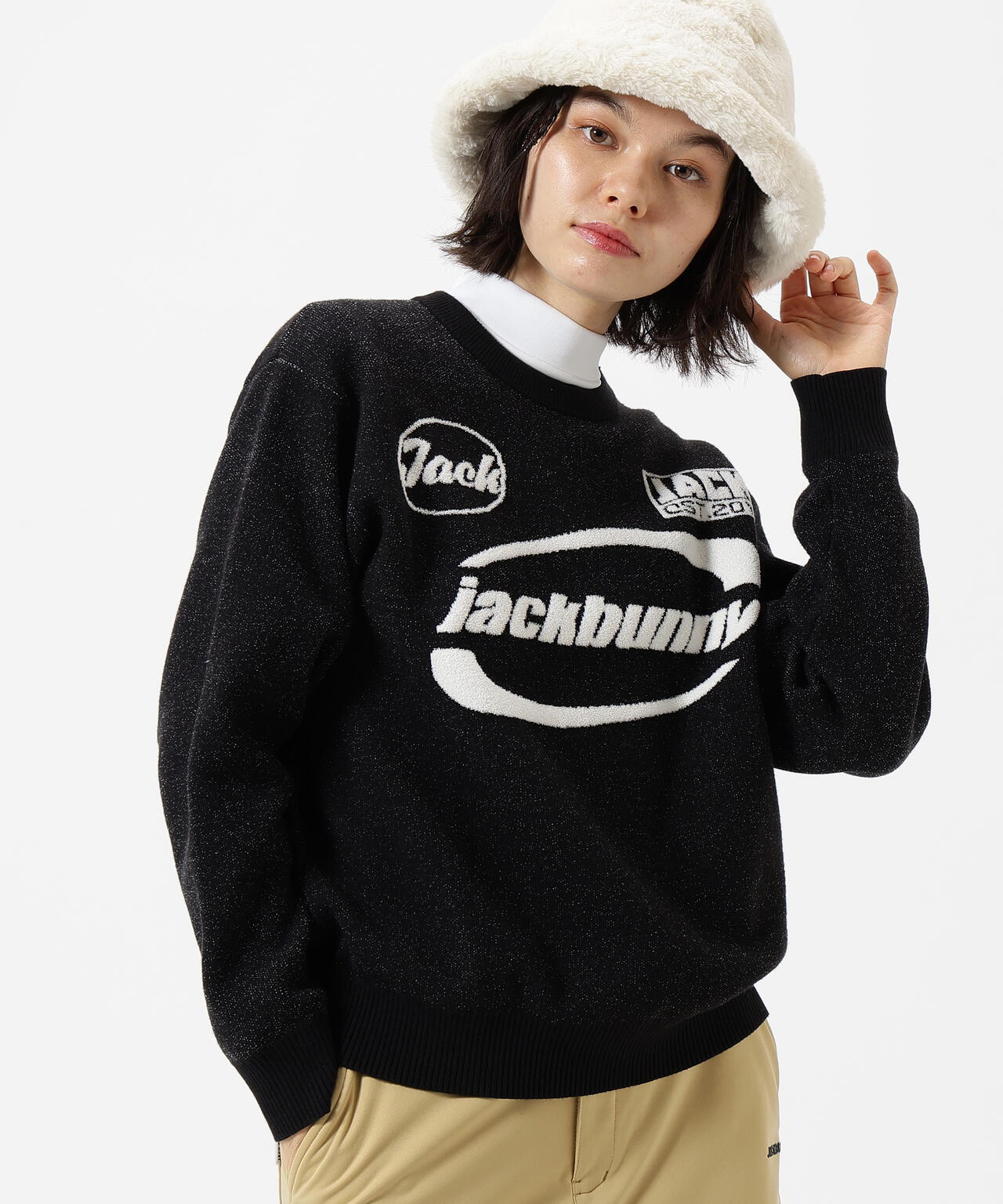 佐久間朱莉プロコラボカラーあり】12Gダブルジャガードクルーネック