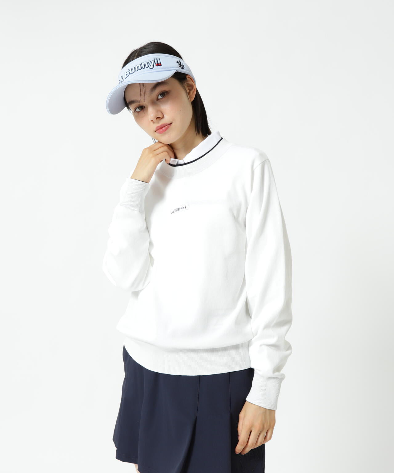 16Gクルーネックニットプルオーバー