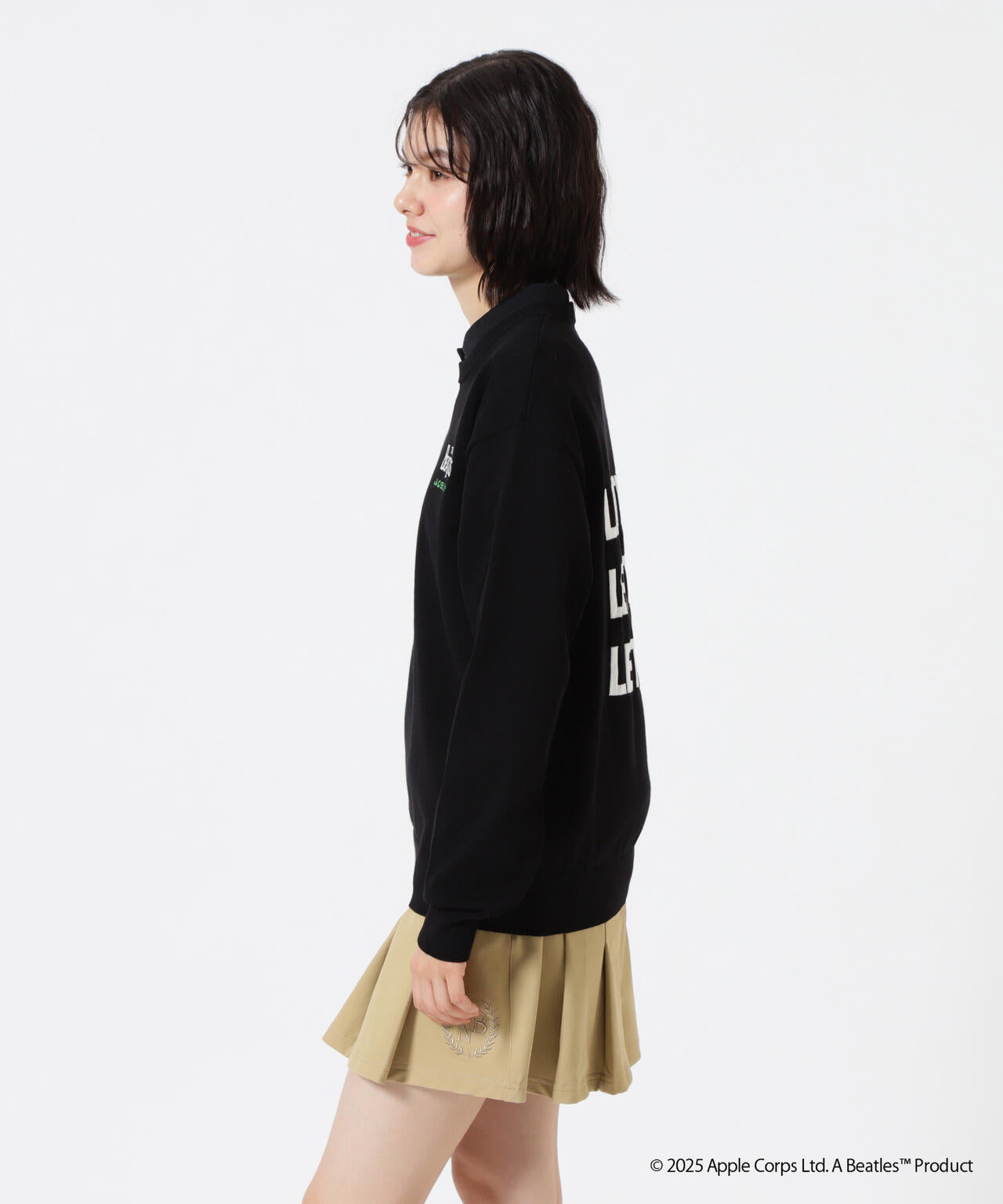 【The BEATLES ×Jack Bunny!!】長袖クルーネックニットプルオーバー