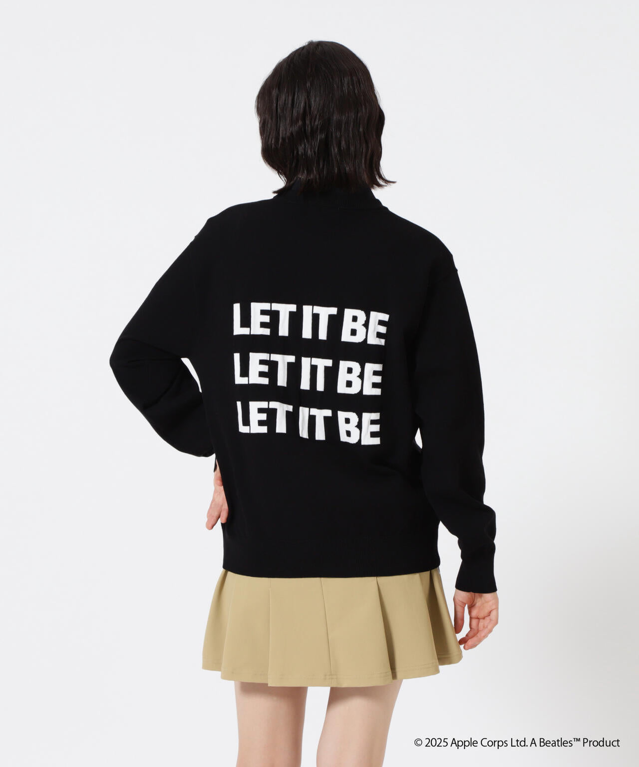 The BEATLES ×Jack Bunny!!】長袖クルーネックニットプルオーバー