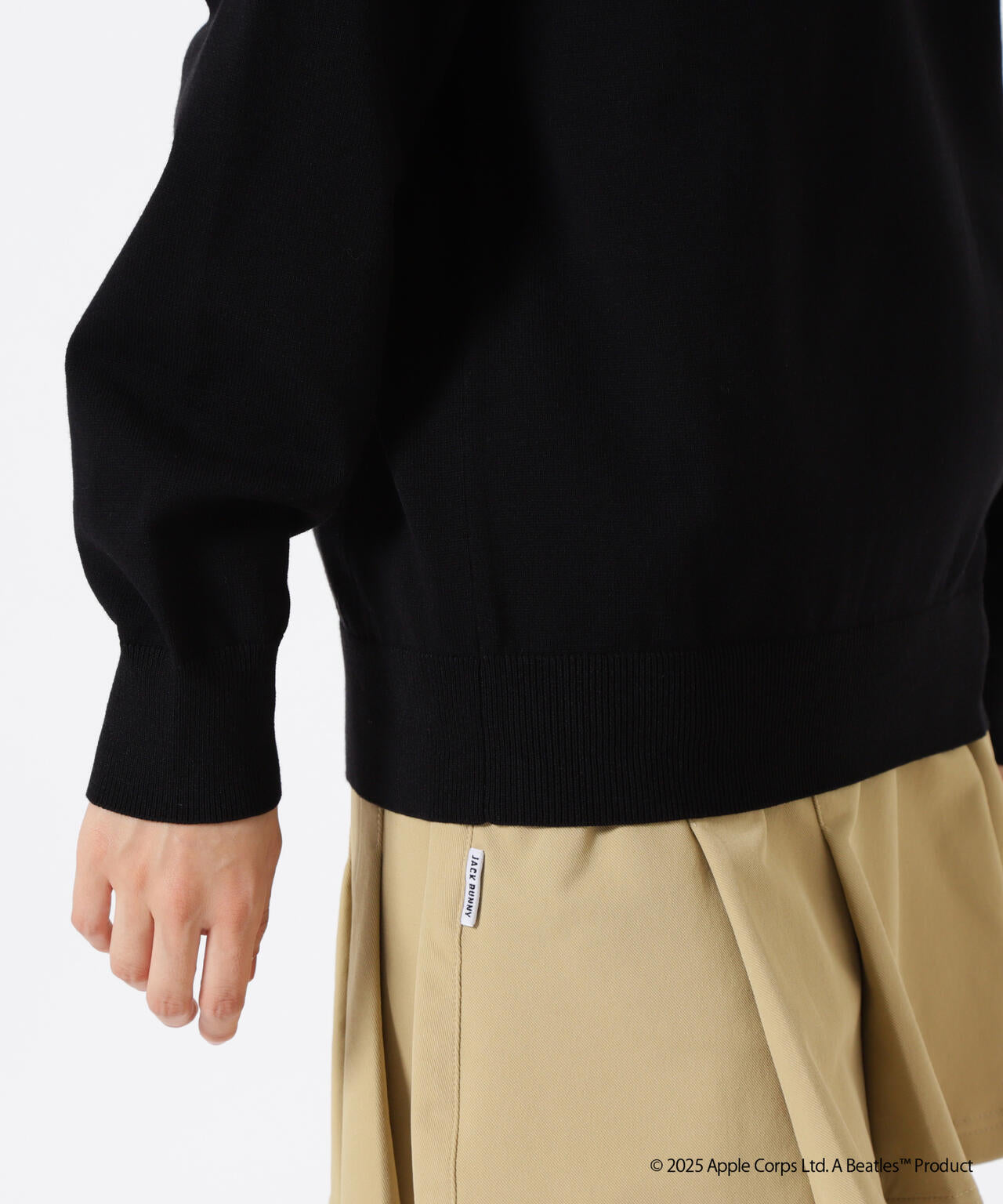 【The BEATLES ×Jack Bunny!!】長袖クルーネックニットプルオーバー