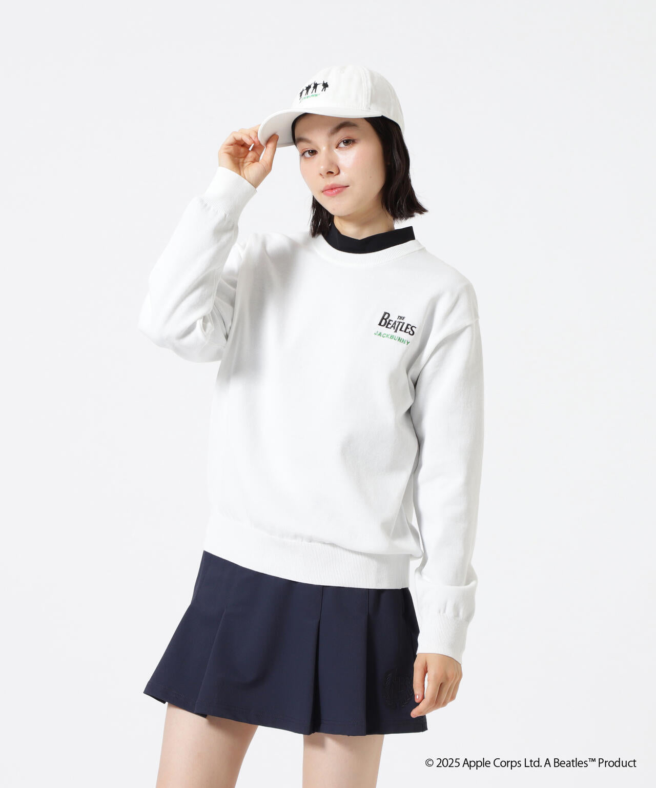 【The BEATLES ×Jack Bunny!!】長袖クルーネックニットプルオーバー