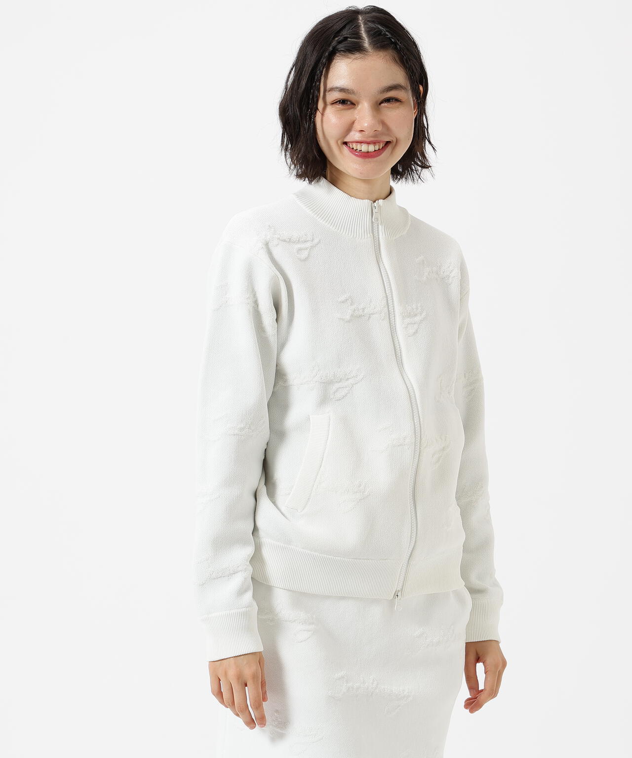 ジャックバニー 中綿 フルジップジャケット 12Gダブルジャガードジップアップニットジャケット | Jack Bunny