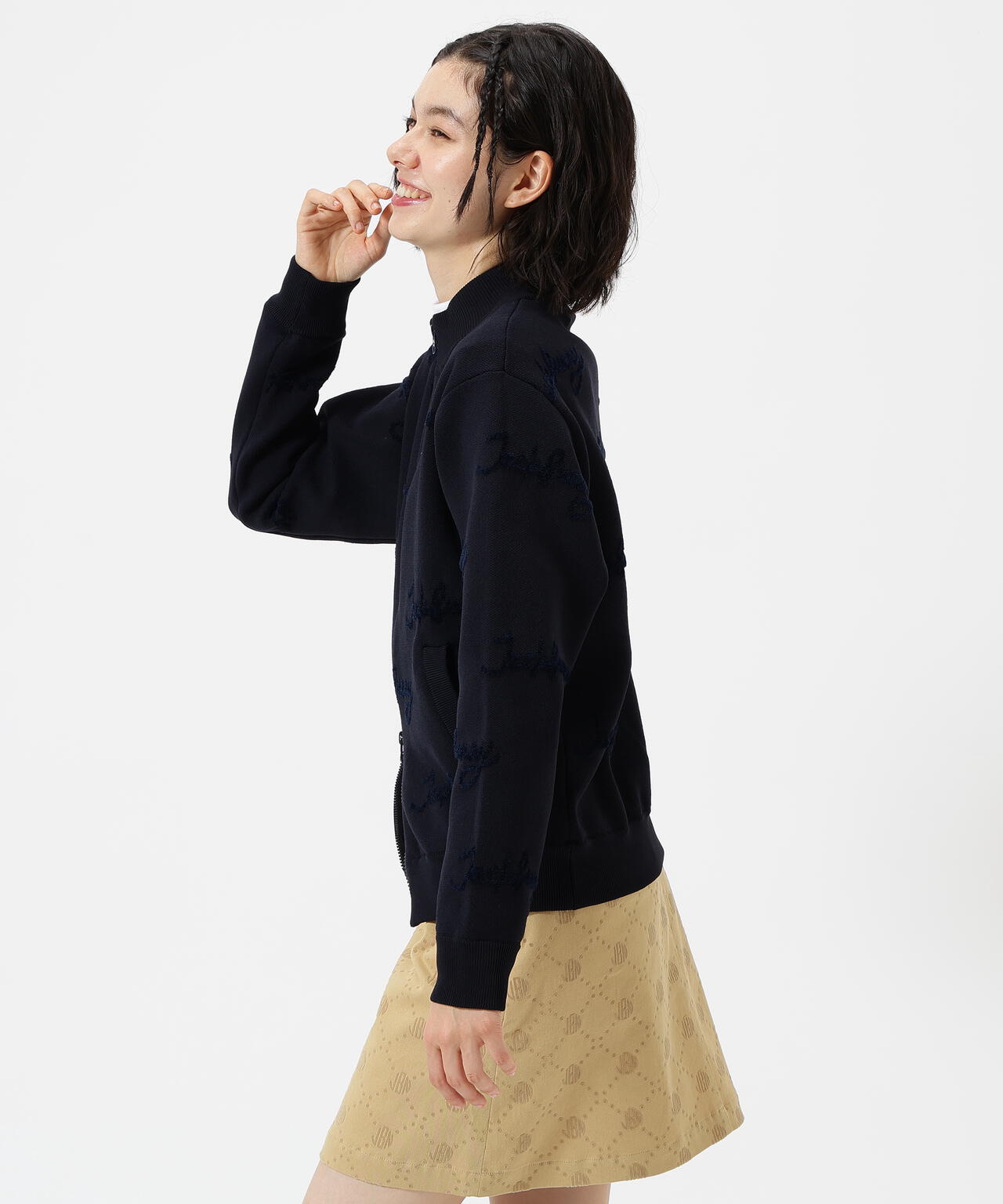 12Gダブルジャガードジップアップニットジャケット | Jack Bunny