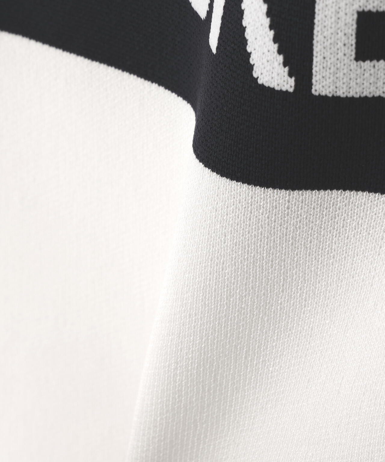 ハーフジップアップノースリーブニットプルオーバー