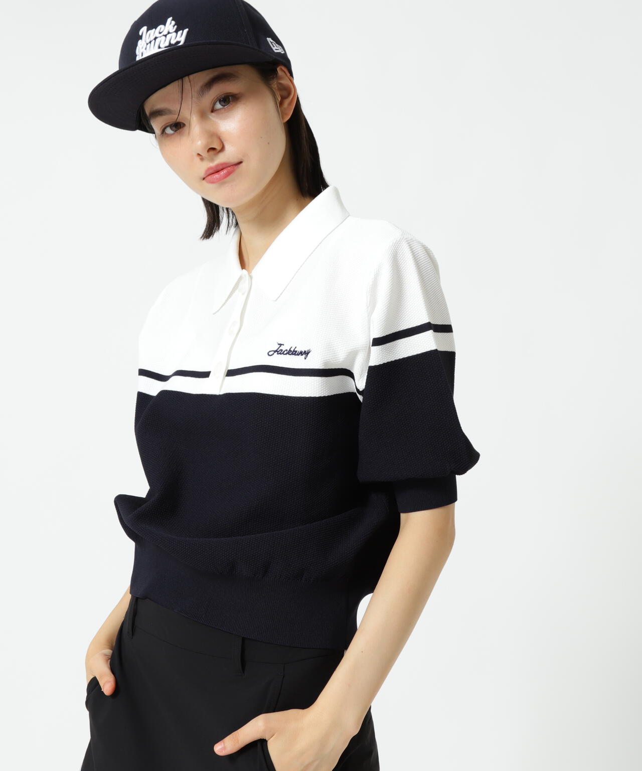 PE半袖ニットポロシャツ