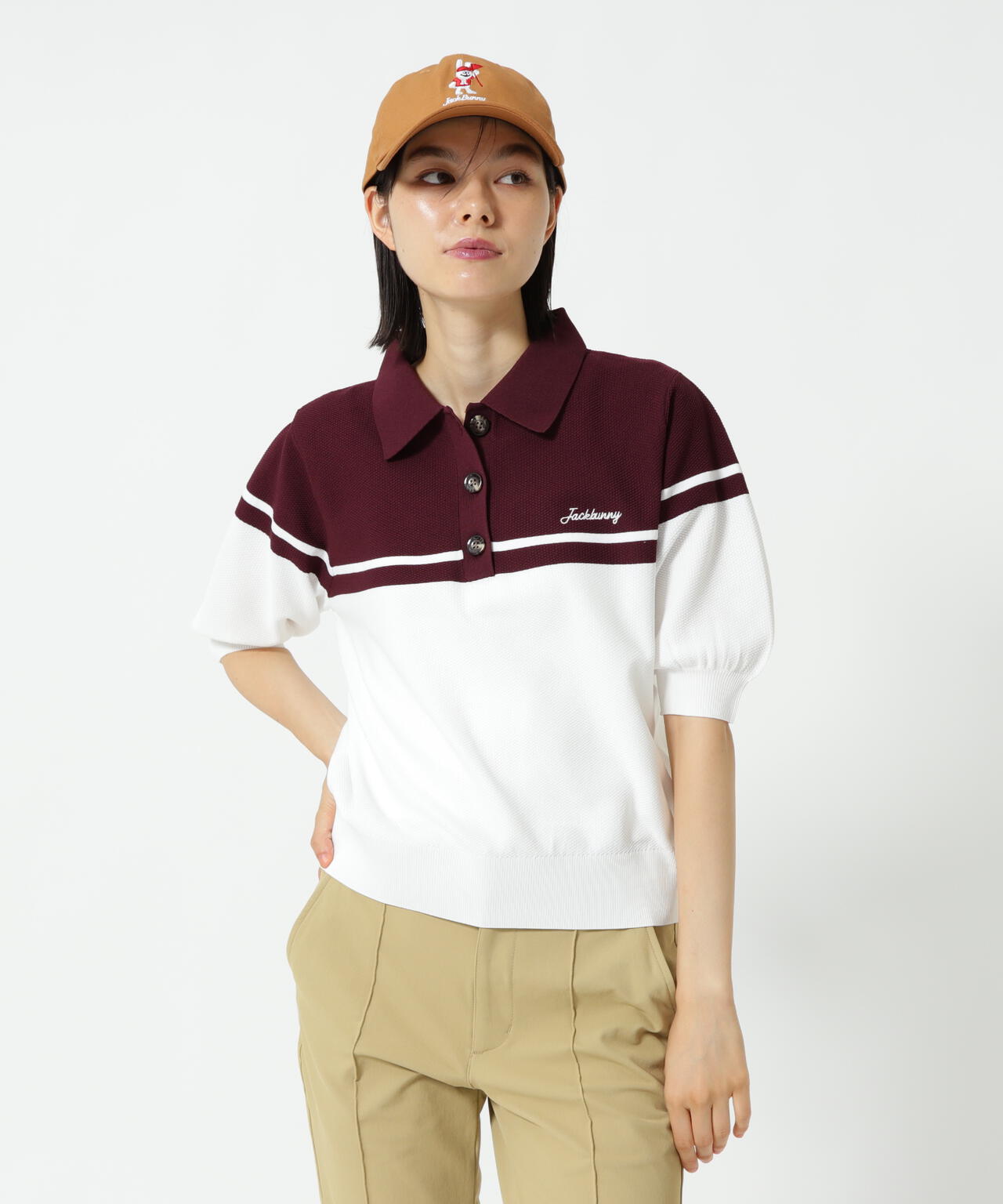 PE半袖ニットポロシャツ