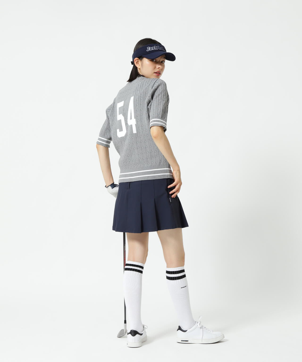 PEケーブル半袖モックネック