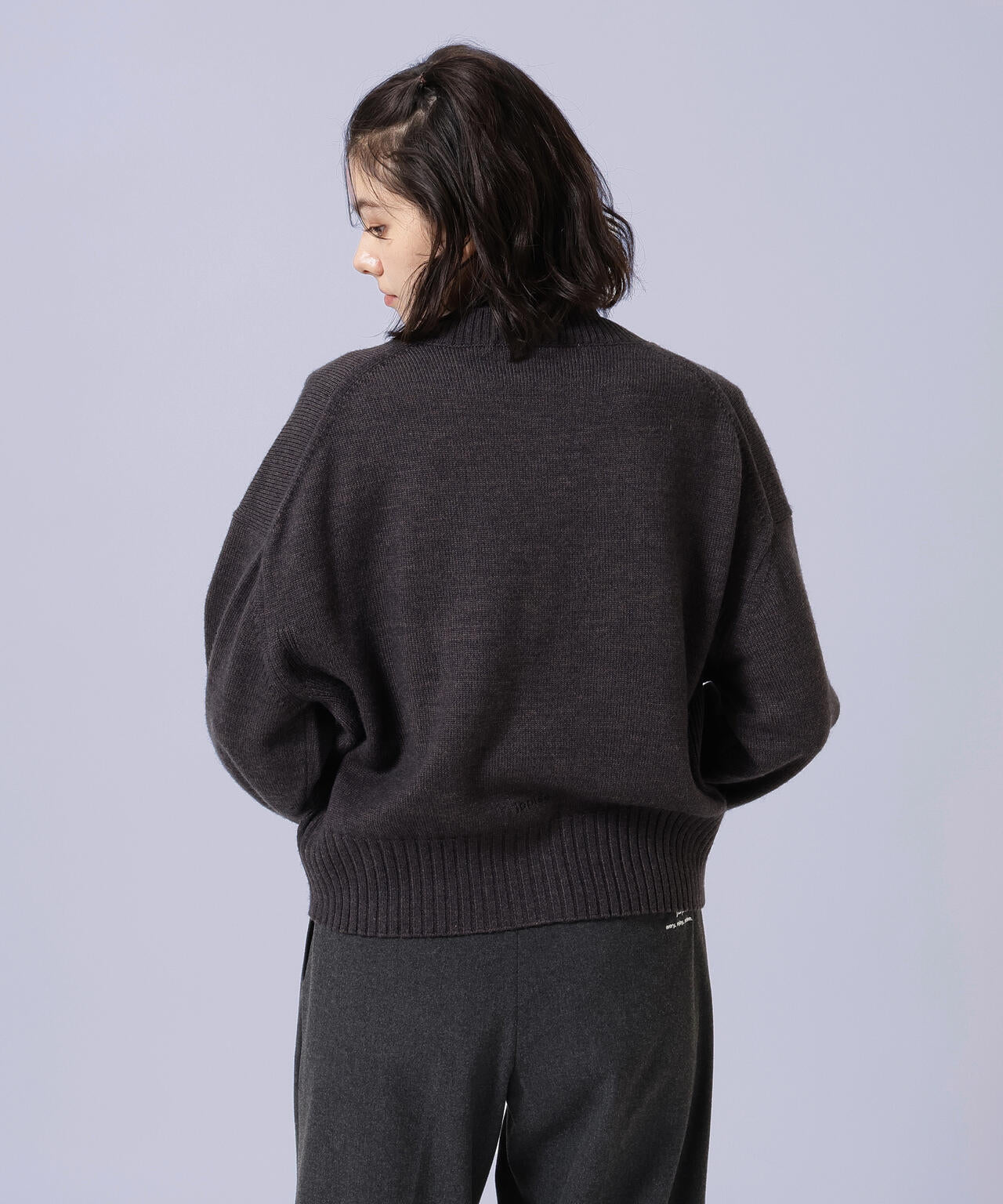 【jbplse】クリンプブレンドウールカーディガン