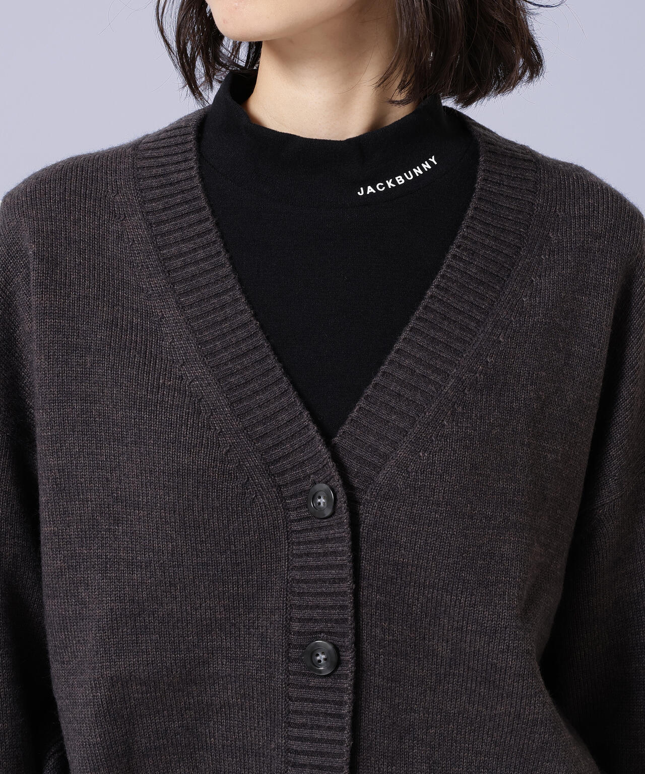 【jbplse】クリンプブレンドウールカーディガン