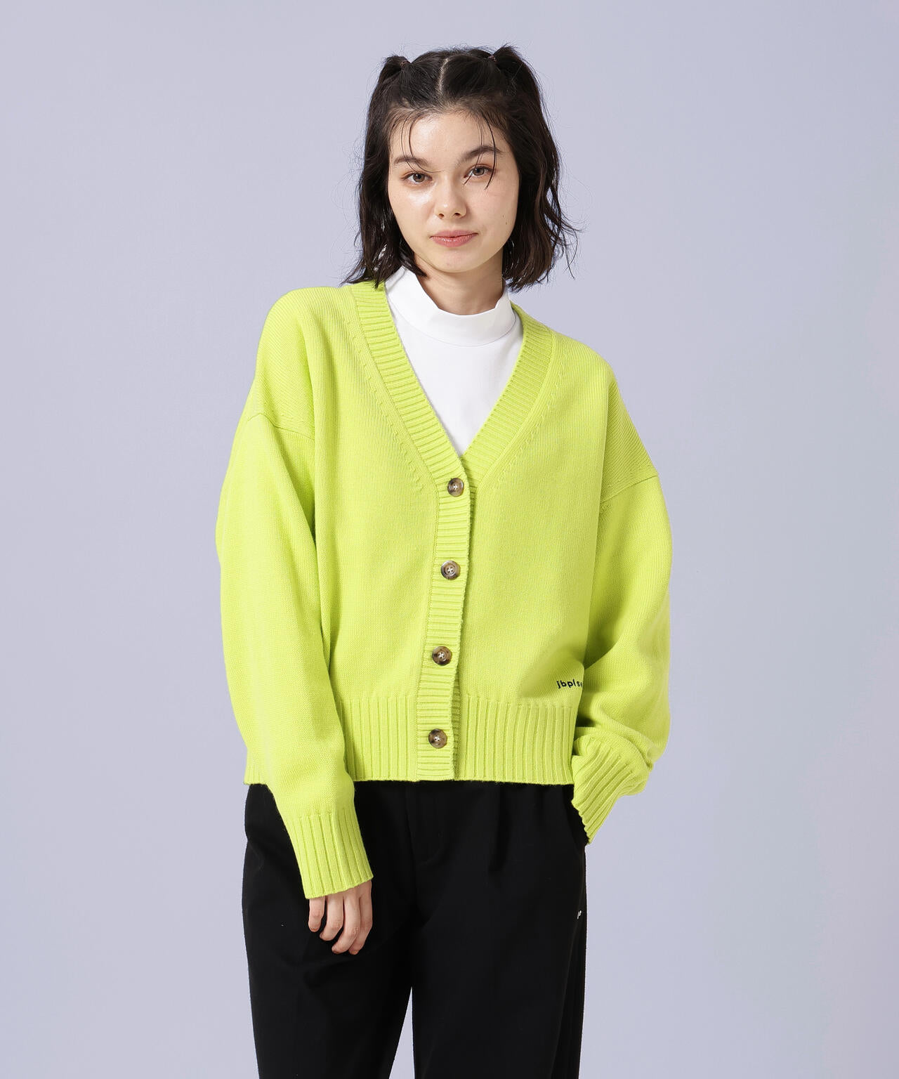 【jbplse】クリンプブレンドウールカーディガン